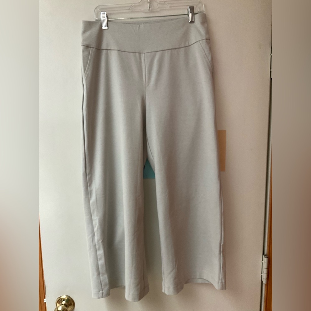 Dear Scarlett Light Gray Wide-Leg Pants
